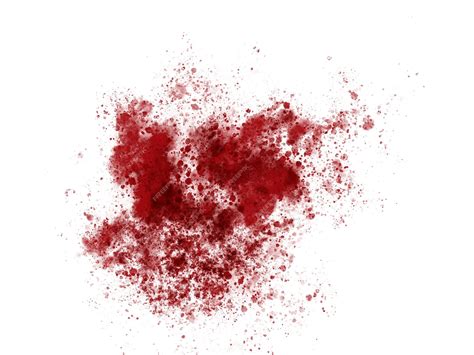 Premium Photo | Realistic blood splatter sample on white background Red ...