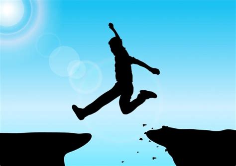 Active human background black silhouette jumping gesture Vectors images ...