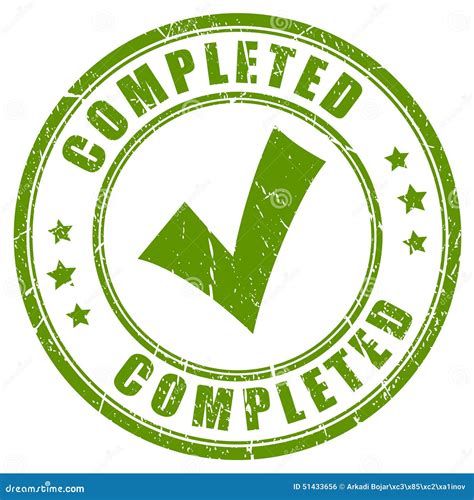 Completed Tick, Checkmark Stamp, Sticker. Vector Stock Illustration ...