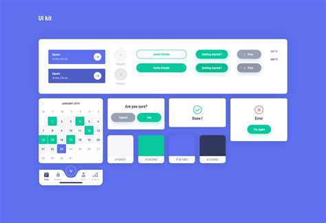 Workouts progress on Behance