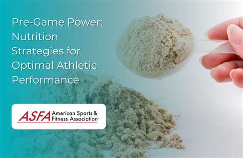 Nutrition Strategies for Optimal Athletic Performance