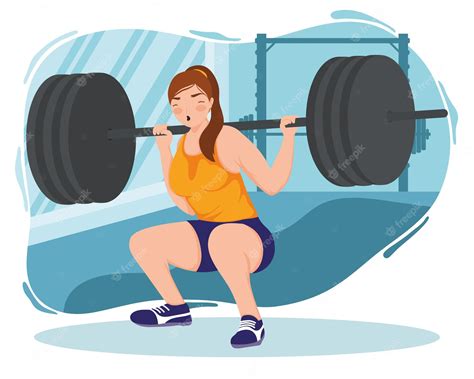 Weightlifting Clipart-woman lifts weights for strength training #3281714