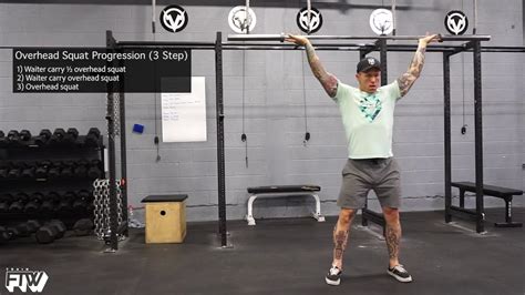 Overhead Squat Progression (3 Step) - YouTube