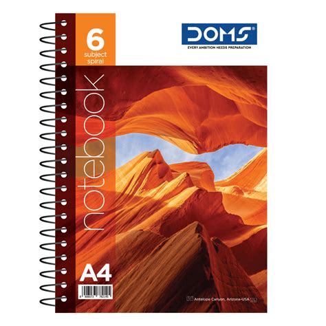 DOMS 6 Subject Spiral Notebook(Nature Series) - DOMS