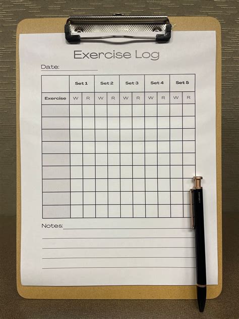 Exercise Log, Workout Tracker, Fitness, Progressive Overload Tracker ...