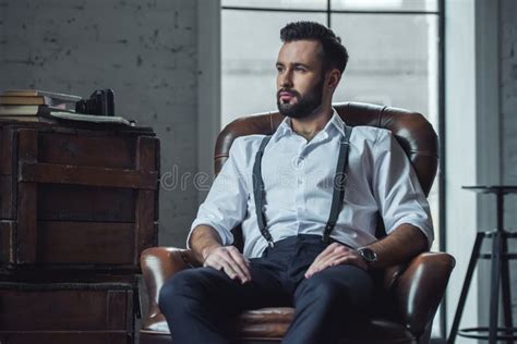 Stylish confident man stock image. Image of expression - 113487591