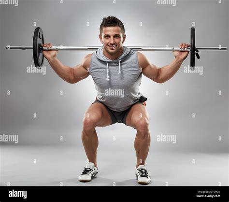 Barbell squat hi-res stock photography and images - Alamy