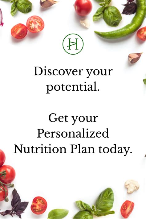 Personalized Nutrition Health Goals, Health And Wellness, Certified ...