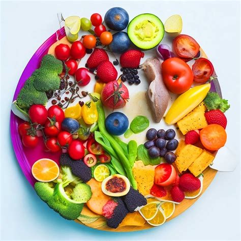 Premium Photo | Generate an image of a person enjoying a balanced meal ...