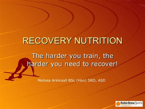 Recovery Nutrition - Facts