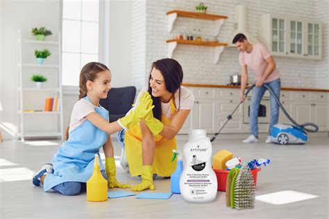 Kids Cleaning The House