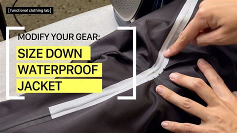 SIZE DOWN RAIN JACKET: removing and reapplying seam tape - YouTube
