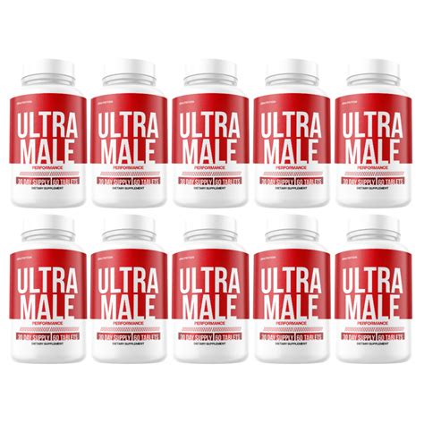 Ultra Male - Male Performance Dietary Supplement 60 Tablets (10 Pack ...