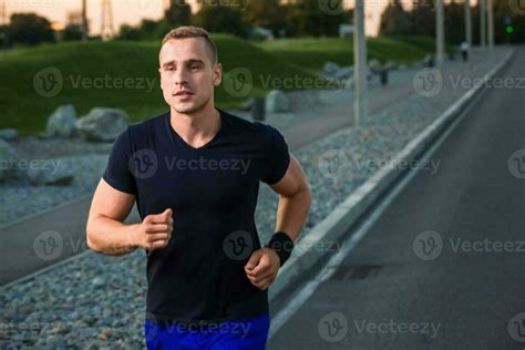 Close-up portrait of athletic man running 35422900 Stock Photo at Vecteezy
