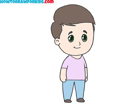 How to Draw a Standing Person - Easy Drawing Tutorial For Kids