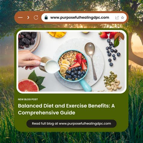 Balanced Diet and Exercise Benefits | A Comprehensive Guide