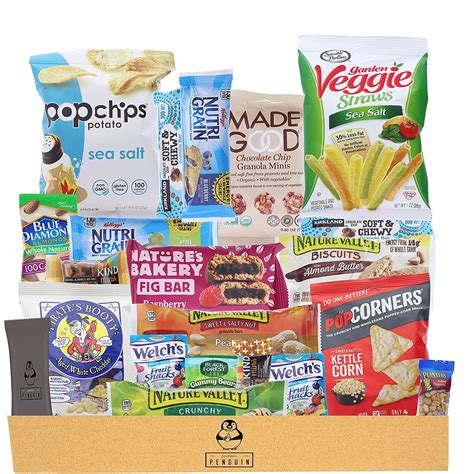 Healthy Snacks Care Package (20 Count Variety Snack Pack) Assortment of Nuts, Bars, Healthy ...