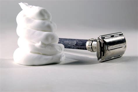 Shaving cream and razor stock photo. Image of hygiene - 3087632