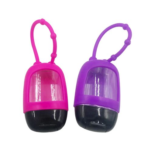 1Pc Mini Cute Refillable Bottle Silicone Hand Sanitizer Perfume Holder ...