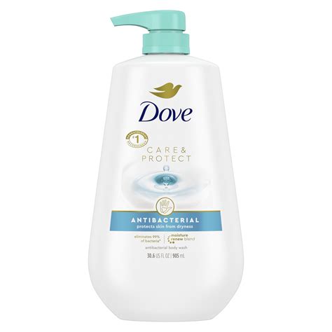 Buy Dove Care & Protect Antibacterial Liquid Body Wash with Pump, 30.6 ...