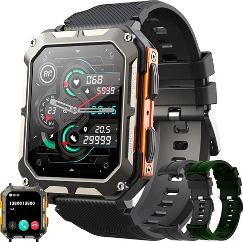 Smartwatch Uomo Chiamate e Risposta Bluetooth, Orologio Fitness 1,81 ...
