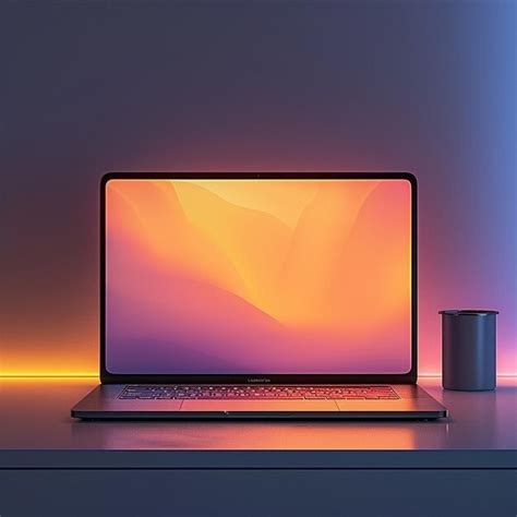 Minimalist Tech Setup with a Laptop and Books | Premium AI-generated image