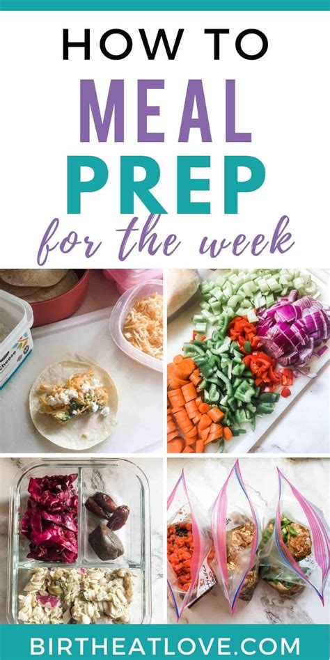 How to meal prep for a week of healthy eating?